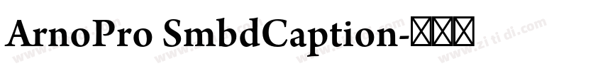 ArnoPro SmbdCaption字体转换